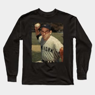 Yogi Berra - Catcher For The New York Yankees, 1951 Long Sleeve T-Shirt